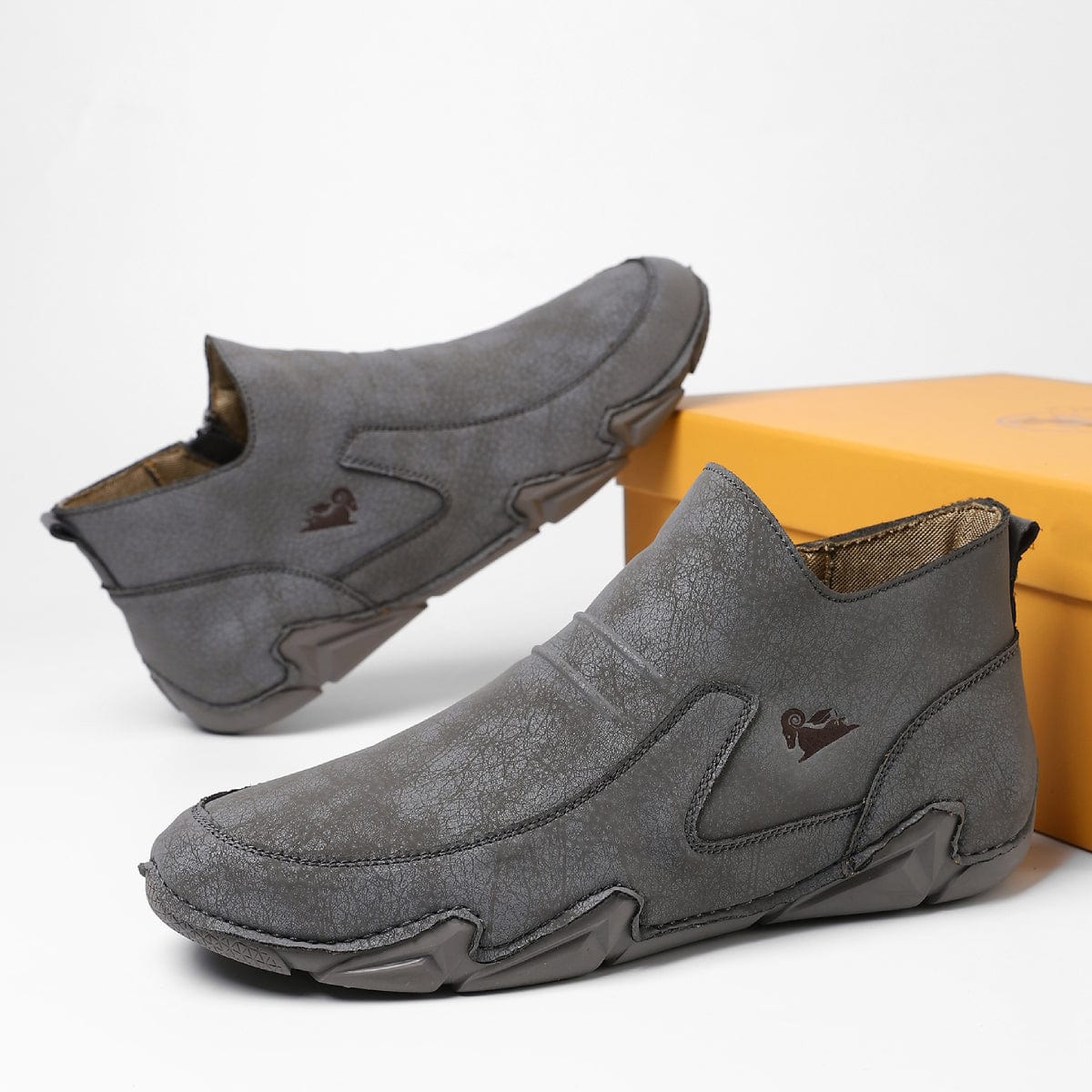 Slip-On Men's Leather Casual Shoes Comfortable