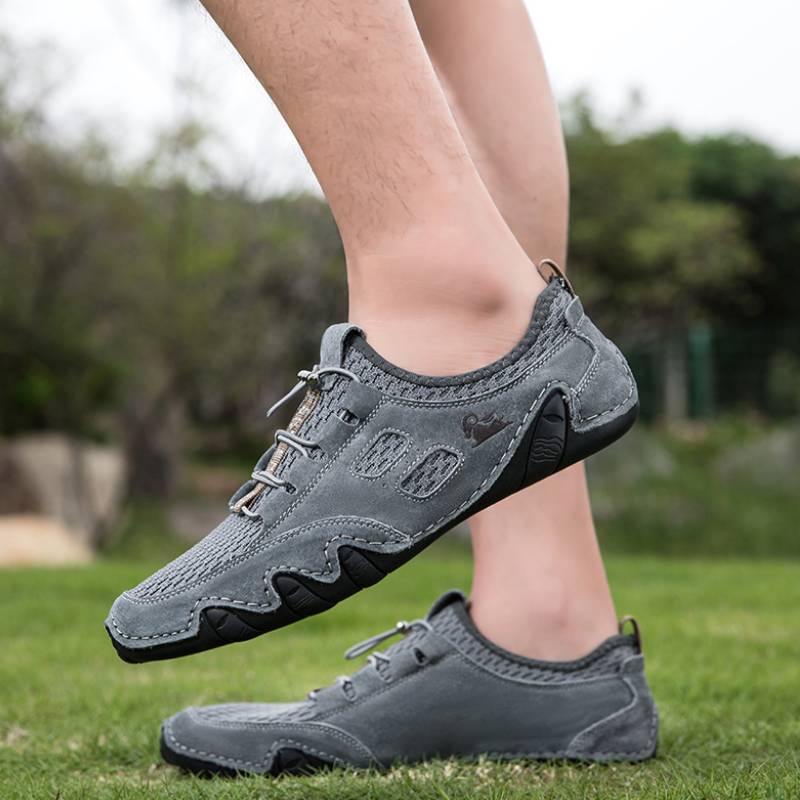 DBECK All Season Men lightweight Comfort Leather Shoes for Outdoor G8066