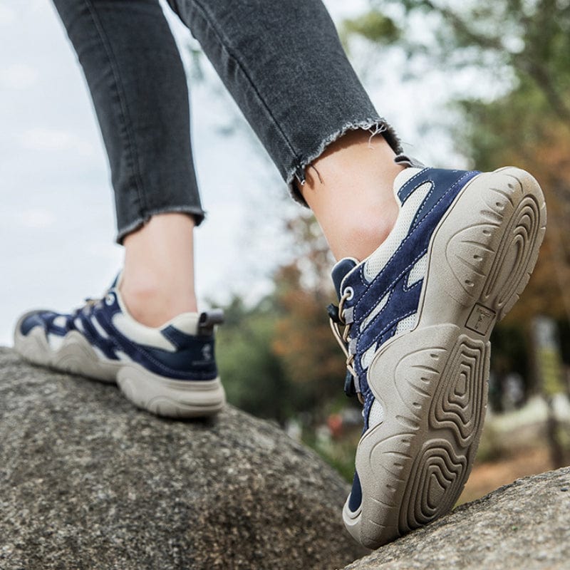 Women’s Waterproof Barefoot Outdoor Shoes – Leather Minimalist Hiking & Driving Sneakers