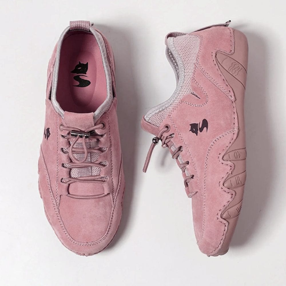 Women’s Waterproof Barefoot Outdoor Shoes – Leather Minimalist Hiking & Driving Sneakers D801