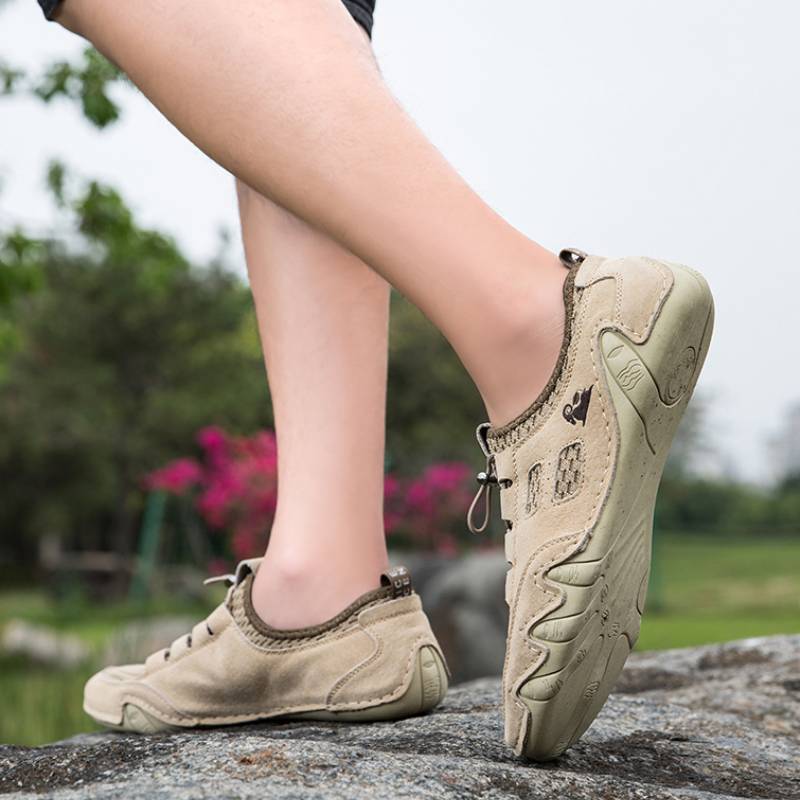 DBECK All Season Men lightweight Comfort Leather Shoes for Outdoor G8066