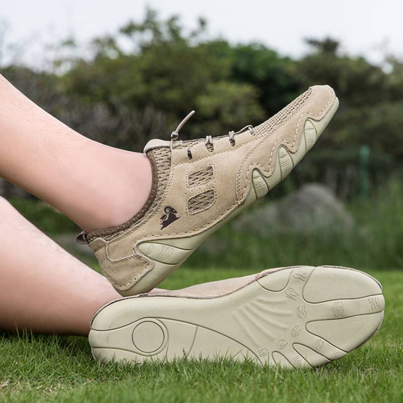 DBECK All Season Men lightweight Comfort Leather Shoes for Outdoor G8066