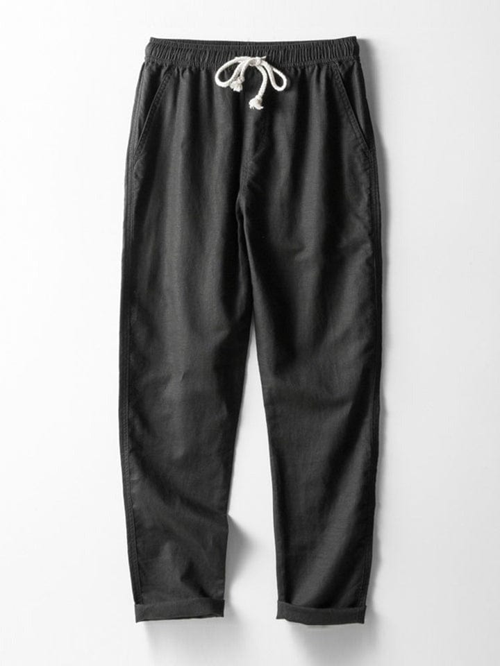 Men's Shirt & Straight Leg Linen Pants HZXYSET03