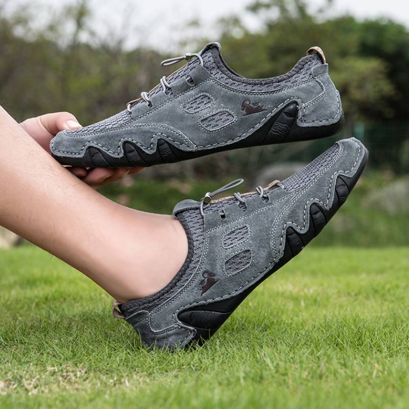 DBECK All Season Men lightweight Comfort Leather Shoes for Outdoor G8066