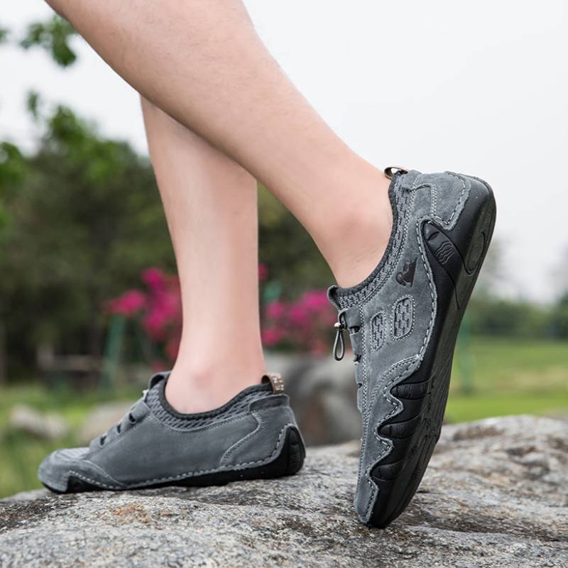 DBECK All Season Men lightweight Comfort Leather Shoes for Outdoor G8066