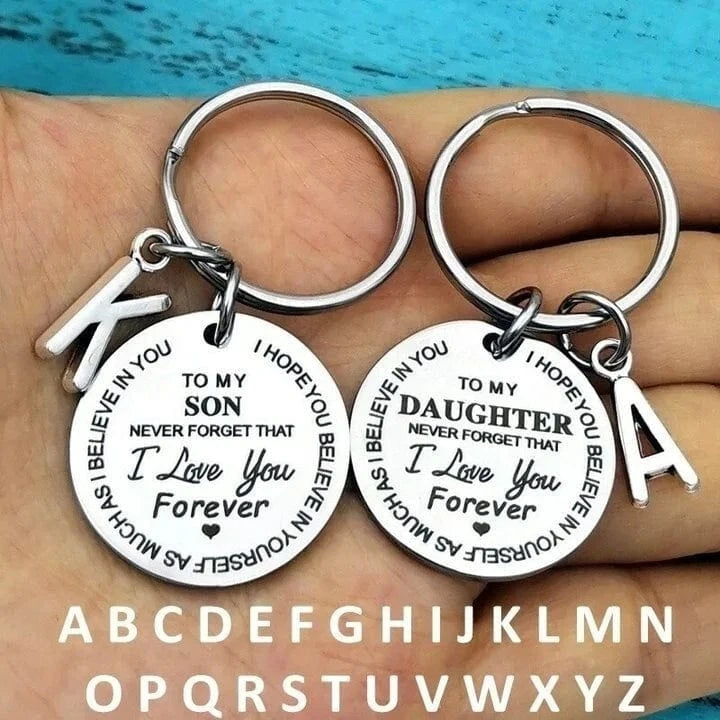( Best Father Mother Gift)My Son / Daughter I Love You Forever Keychain