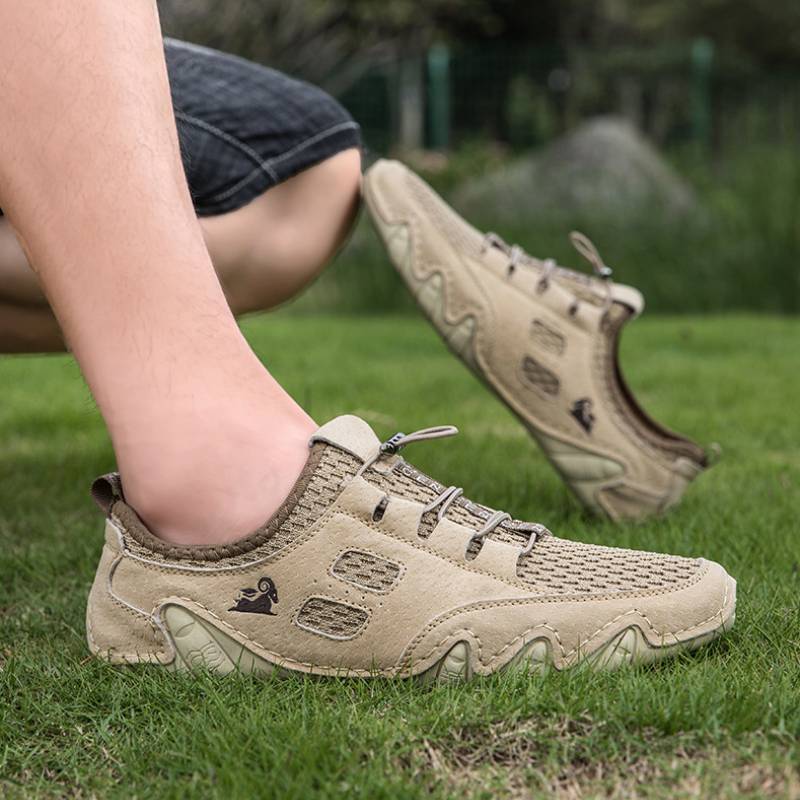 DBECK All Season Men lightweight Comfort Leather Shoes for Outdoor G8066