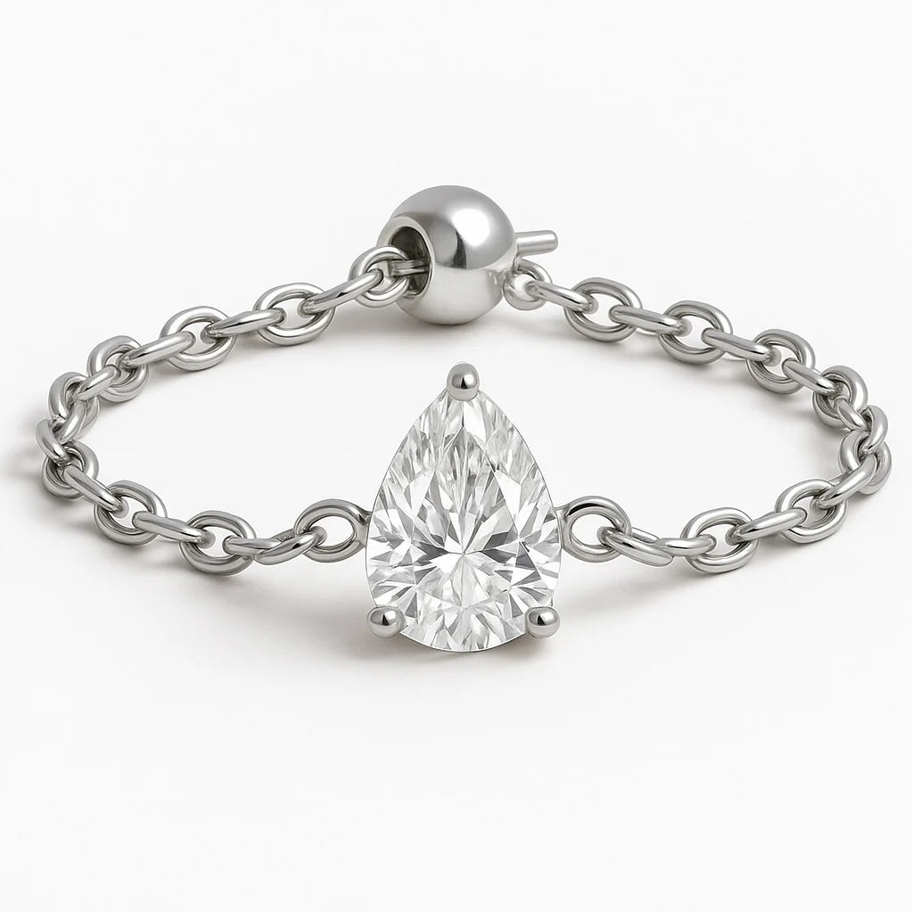 The Original Self-Love Chain Ring- Silver