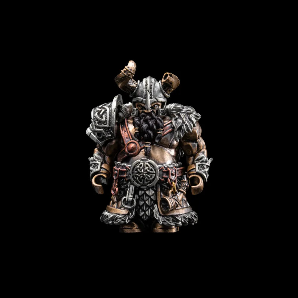 Viking Raider Collectible Figure Detachable Bronze Copper Knight Statue