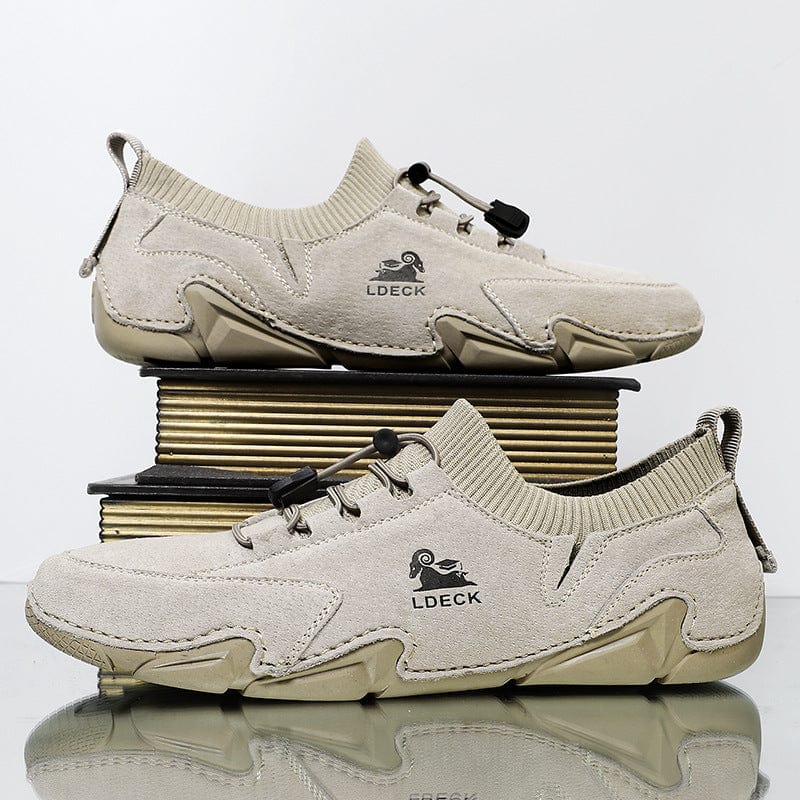 Men Leather Slip on Comfort Outdoor Shoes G7139