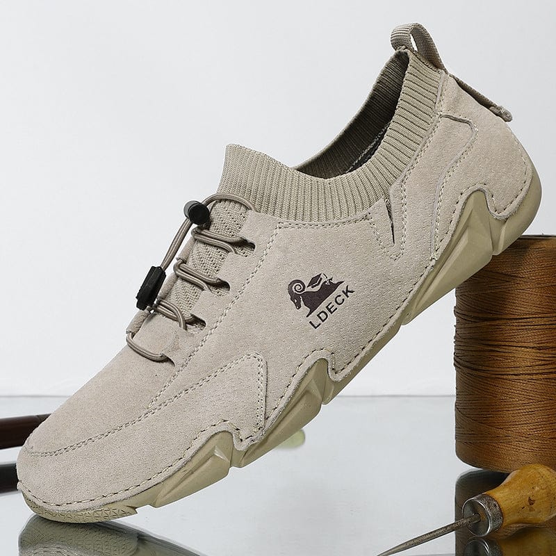 Men Leather Slip on Comfort Outdoor Shoes G7139