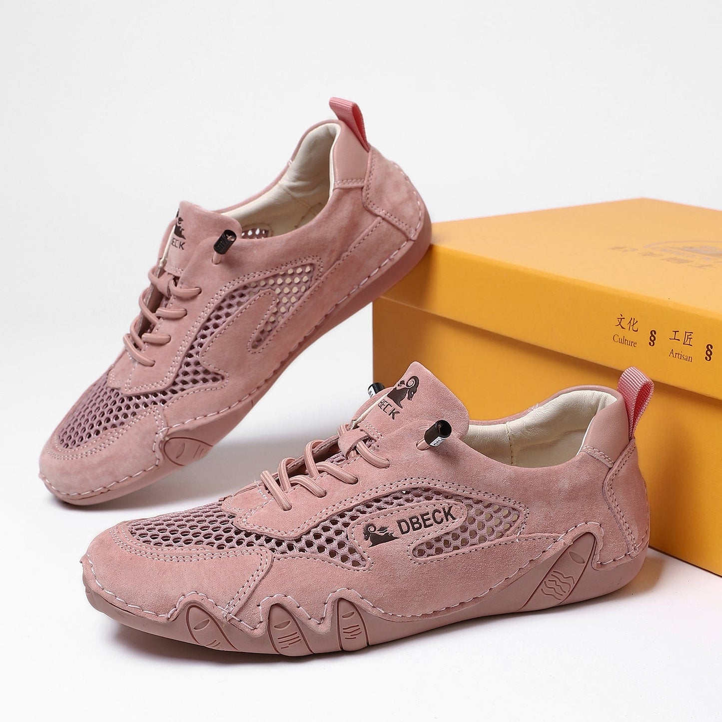 Dbeck: Women Outdoor Mesh Trail Shoes for Hiking & Walking