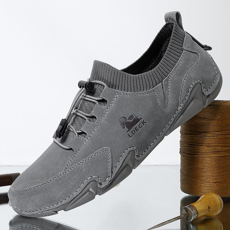 Men Leather Slip on Comfort Outdoor Shoes G7139