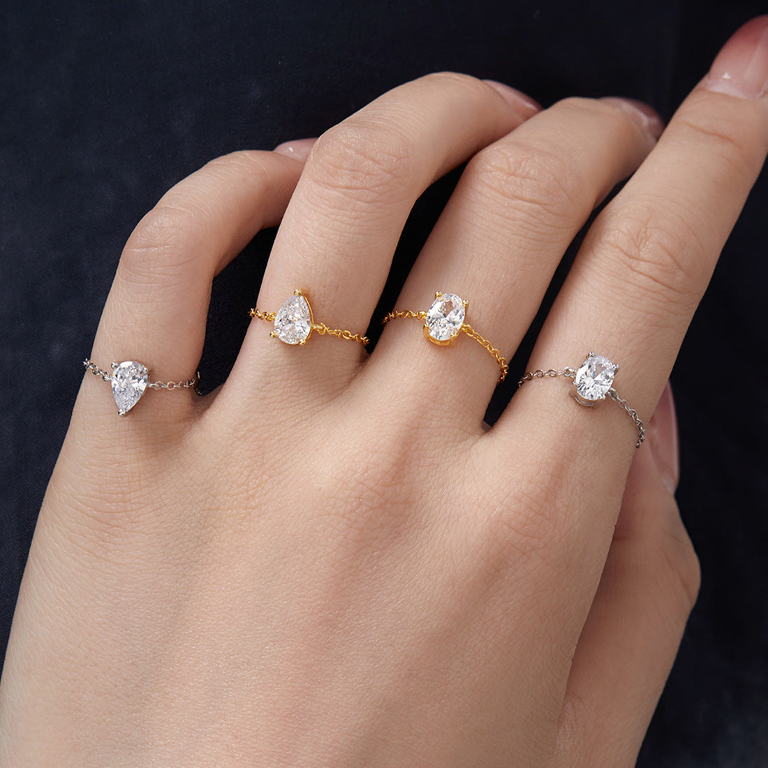 The Original Self-Love Chain Ring- Yellow Gold