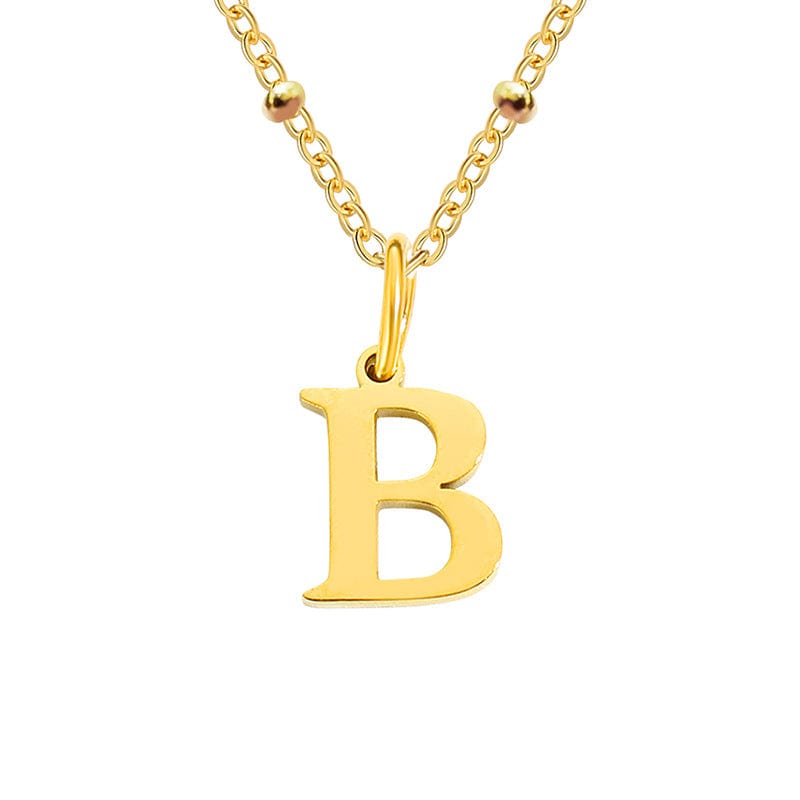 Initial Necklace, Letter Necklace, Gold Necklace, Personalized Name Necklace, Wife Gifts ,Gifts For Mom, Moms Gift, Birthday Gift for her