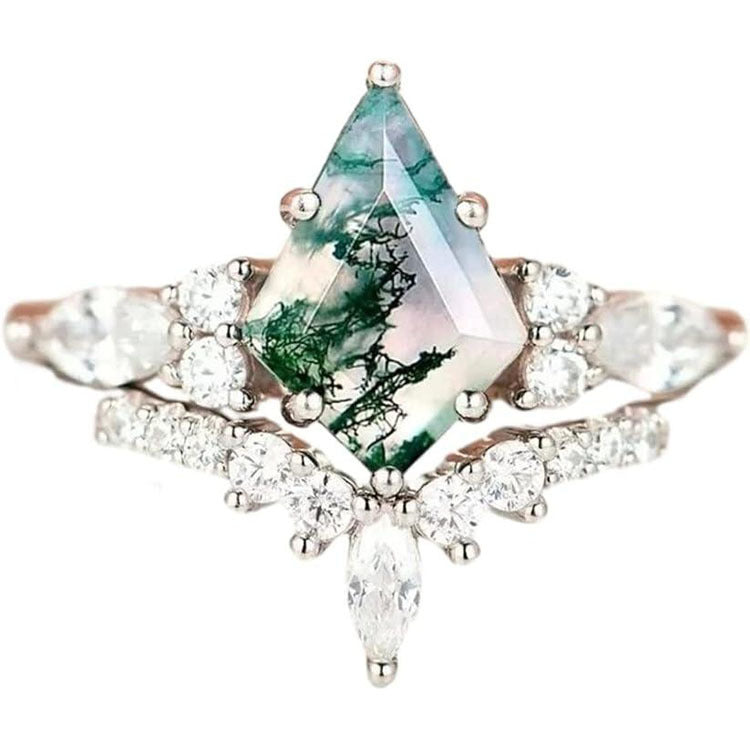 Moss Agate Ring