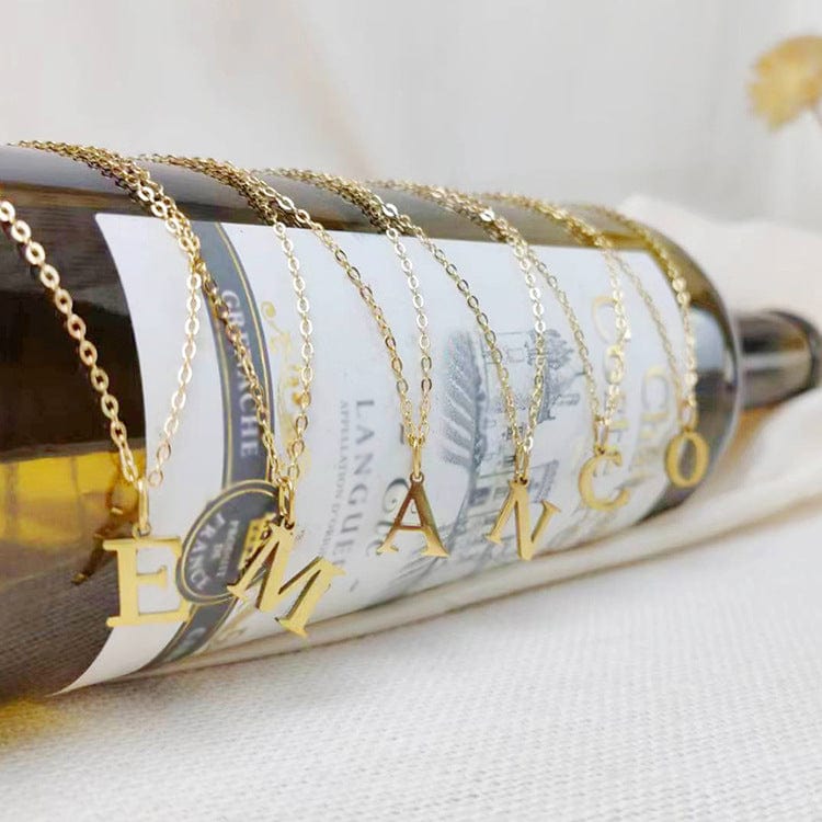 Initial Necklace, Letter Necklace, Gold Necklace, Personalized Name Necklace, Wife Gifts ,Gifts For Mom, Moms Gift, Birthday Gift for her