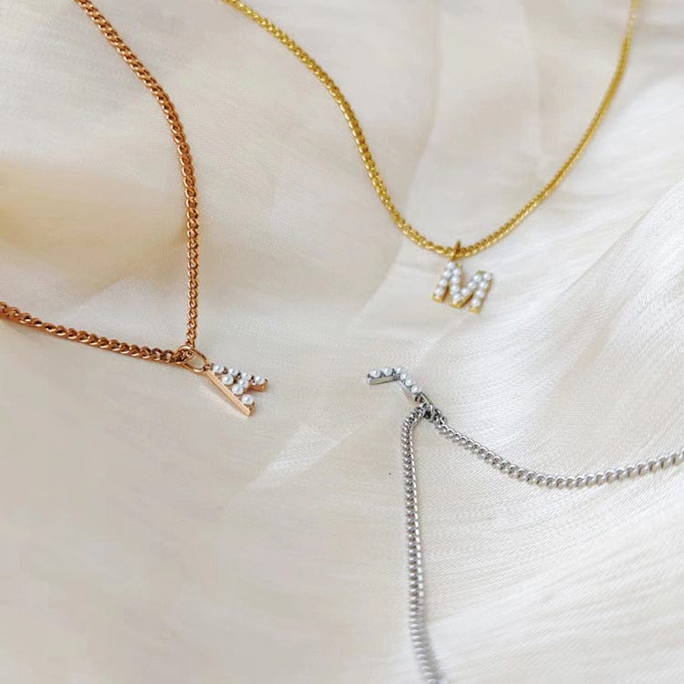 Initial Necklace, Letter Necklace, Gold Necklace, Personalized Name Necklace, Wife Gifts ,Gifts For Mom, Moms Gift, Birthday Gift for her