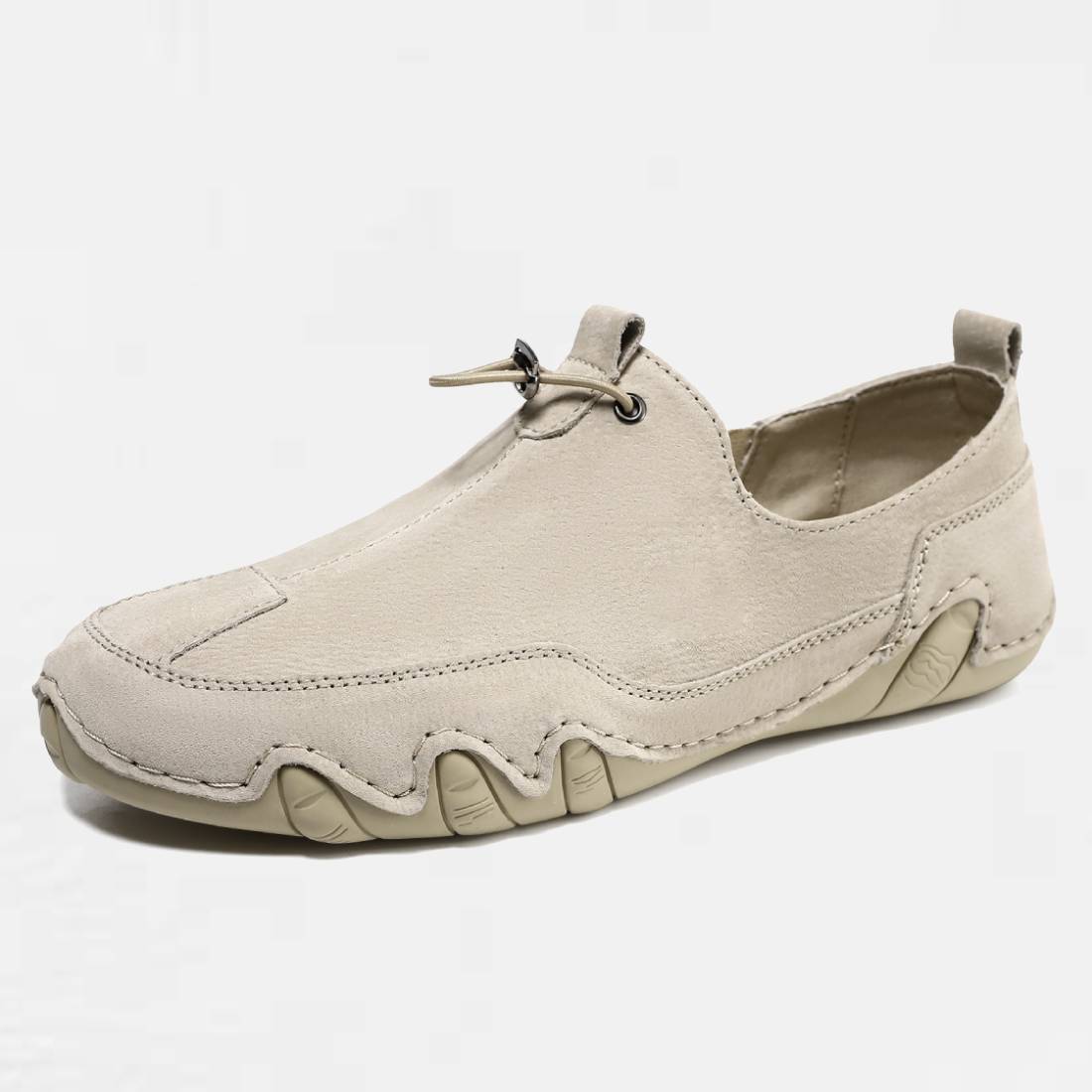 OMYEESE Men’s Waterproof Barefoot Outdoor Shoes – Leather Minimalist Hiking & Driving Sneakers