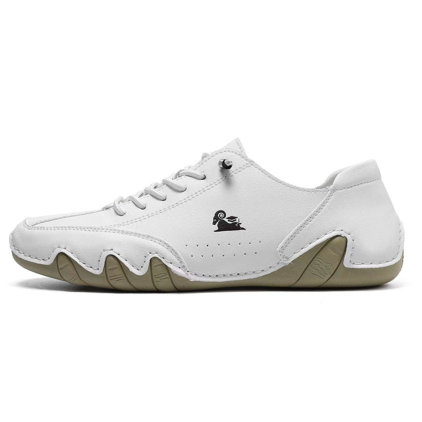 Comfortable Outdoor Men’s Comfortable Lace-Up Leather Shoes – Men Barefoot Style Casual Outdoor Sneakers E2802