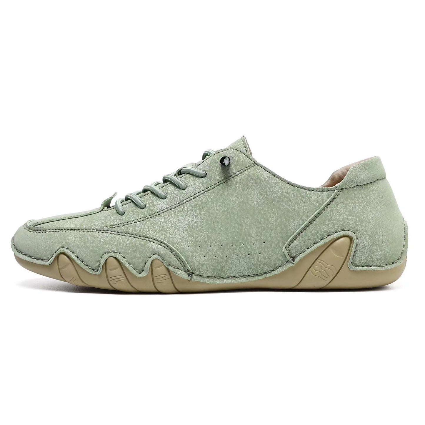 Comfortable Outdoor Men’s Comfortable Lace-Up Leather Shoes – Men Barefoot Style Casual Outdoor Sneakers E2802