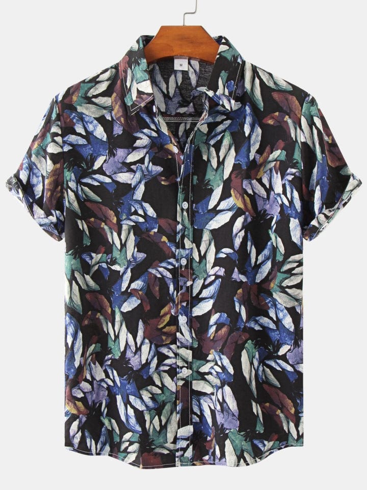 Printed Short Sleeve Men's Shirts SZYL041008