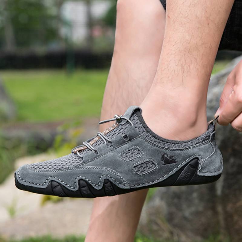 DBECK All Season Men lightweight Comfort Leather Shoes for Outdoor G8066