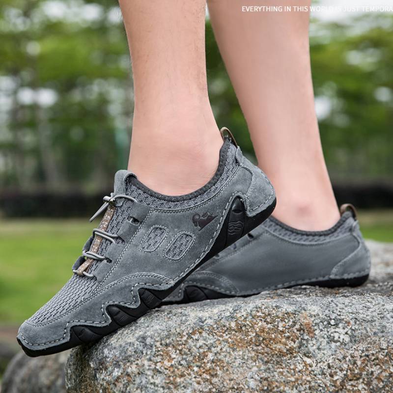 DBECK All Season Men lightweight Comfort Leather Shoes for Outdoor G8066