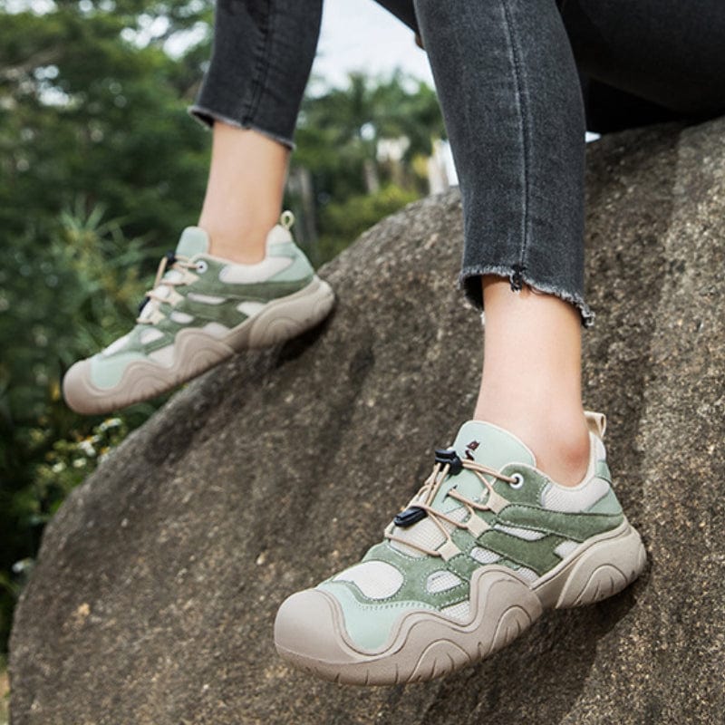 Women’s Waterproof Barefoot Outdoor Shoes – Leather Minimalist Hiking & Driving Sneakers