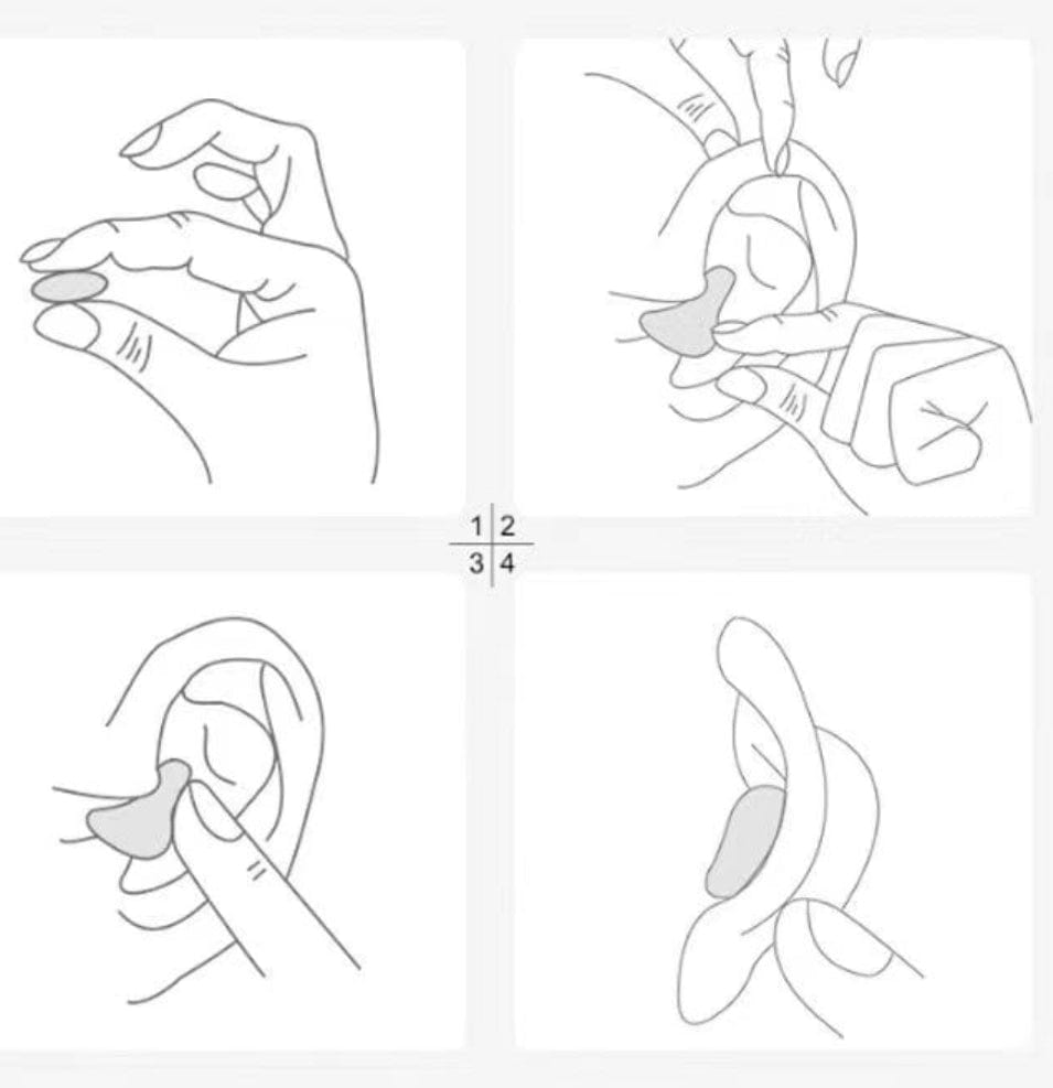 Sleep Silicone Earplugs, Swimming Wax Earplugs, Protect Sleep Noise Canceling Waterproof Travel Work Reusable Earplugs