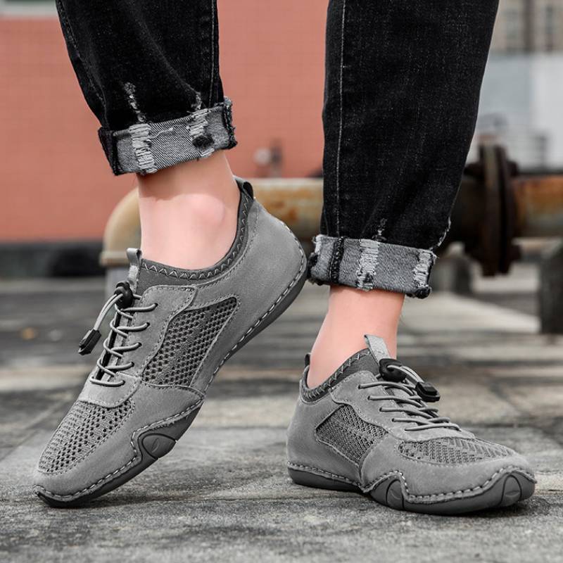 DBECK Casual Shoes G8066, Men's Barefoot Hiking Shoes - Non-Slip Wide Toe Box for Trail Running & Outdoor Walking