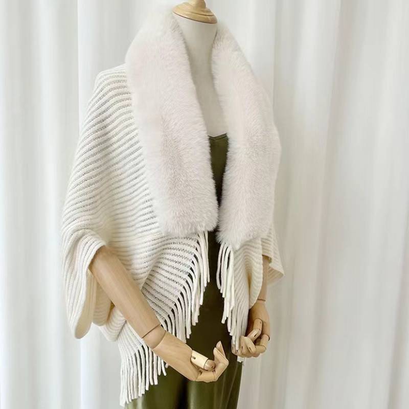 Ladies Knitted Loose Shawl Coat