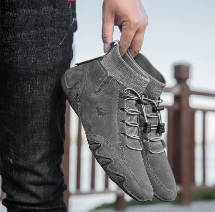 G2089 Men's waterproof casual shoes All Season lightweight Comfort Men boots for Hiking, Camping, Driving