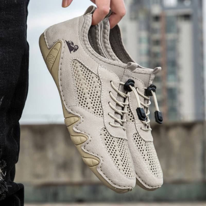 DBECK Casual Shoes G8066, Men's Barefoot Hiking Shoes - Non-Slip Wide Toe Box for Trail Running & Outdoor Walking