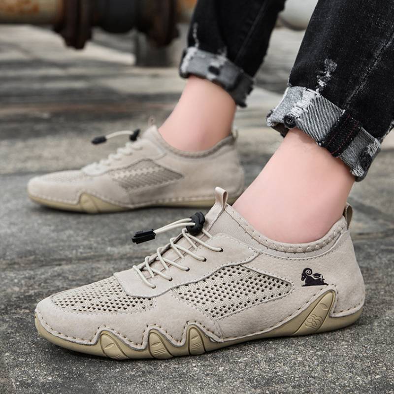 DBECK Casual Shoes G8066, Men's Barefoot Hiking Shoes - Non-Slip Wide Toe Box for Trail Running & Outdoor Walking