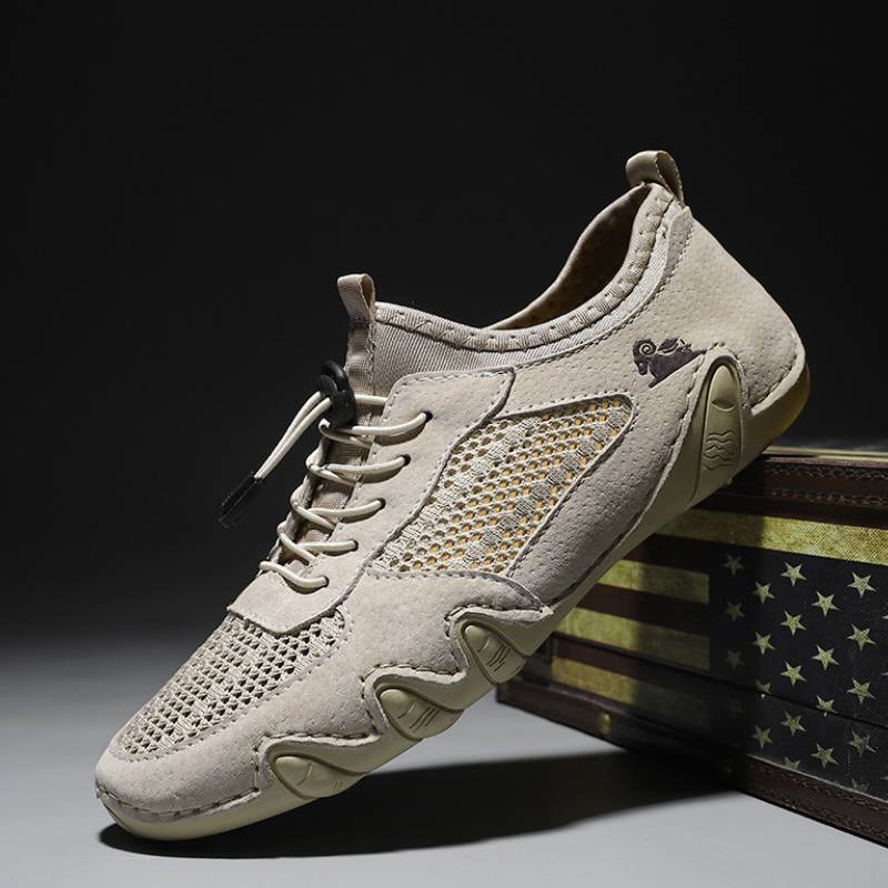 DBECK Casual Shoes G8066, Men's Barefoot Hiking Shoes - Non-Slip Wide Toe Box for Trail Running & Outdoor Walking