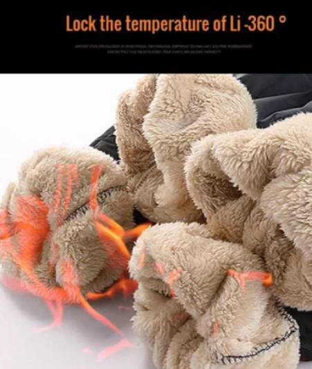 Men Winter Thicken Fleece Warm Trousers