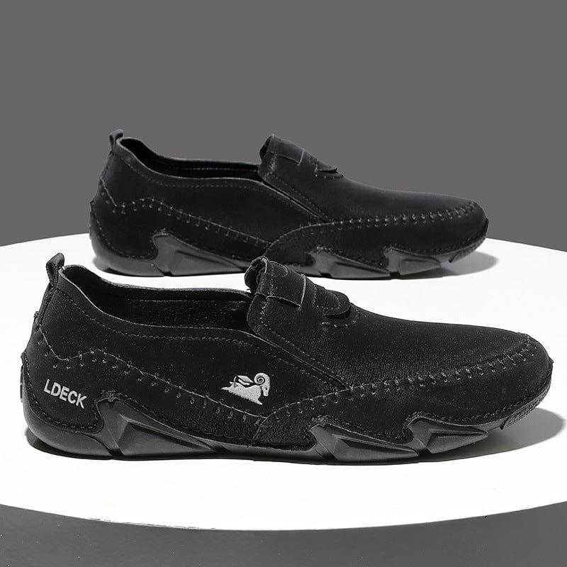 Men’s Slip-On Casual Leather Shoes E2802 – Barefoot Comfort Sneakers for Outdoor & Everyday Wear