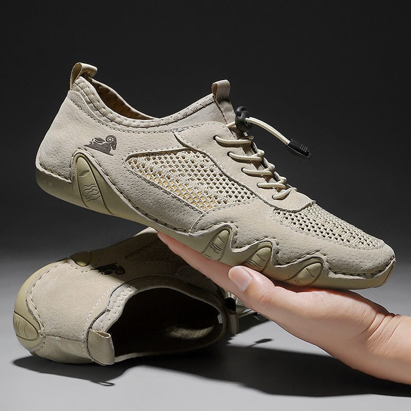 DBECK Casual Shoes G8066, Men's Barefoot Hiking Shoes - Non-Slip Wide Toe Box for Trail Running & Outdoor Walking