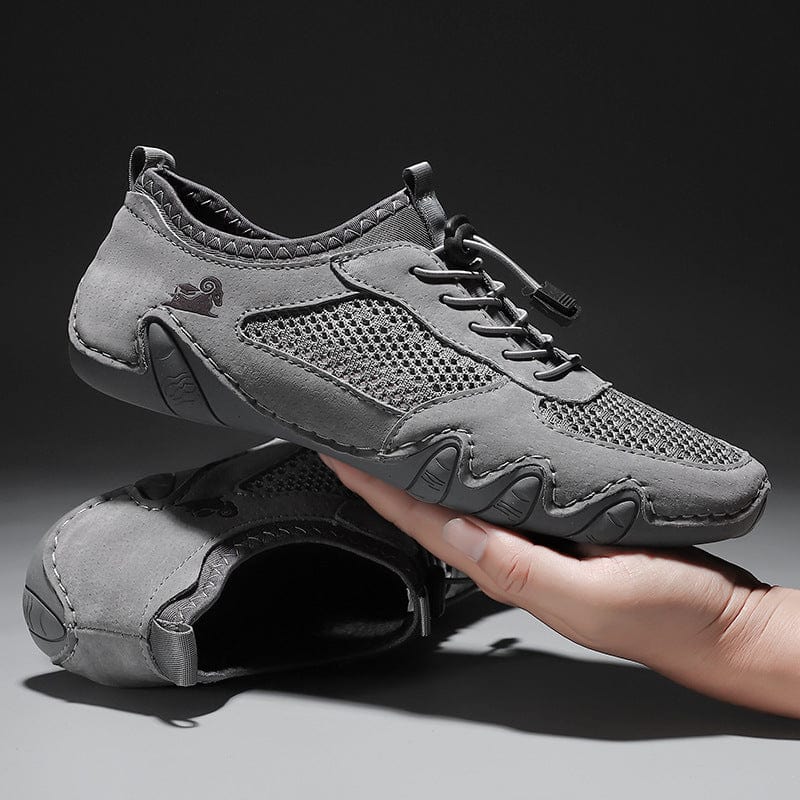 DBECK Casual Shoes G8066, Men's Barefoot Hiking Shoes - Non-Slip Wide Toe Box for Trail Running & Outdoor Walking