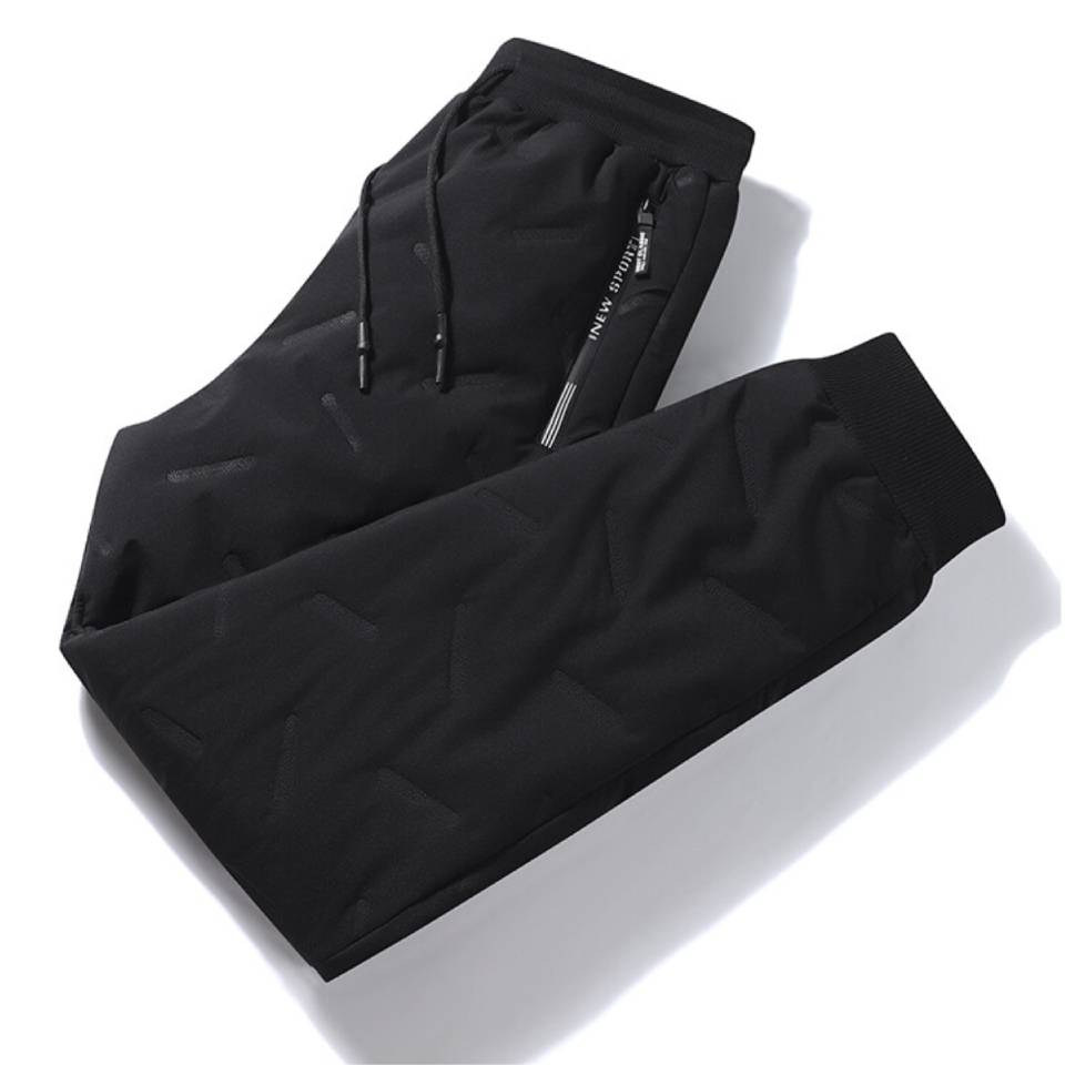 Men Winter Thicken Fleece Warm Trousers