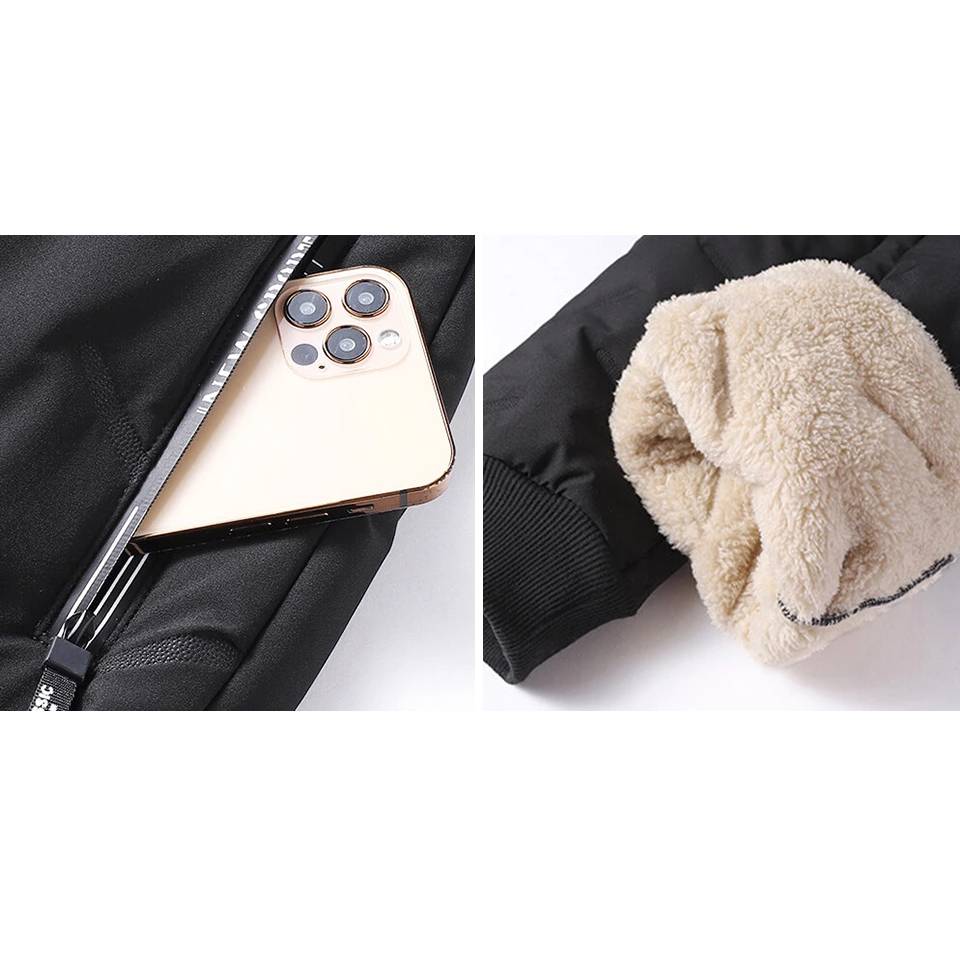 Men Winter Thicken Fleece Warm Trousers