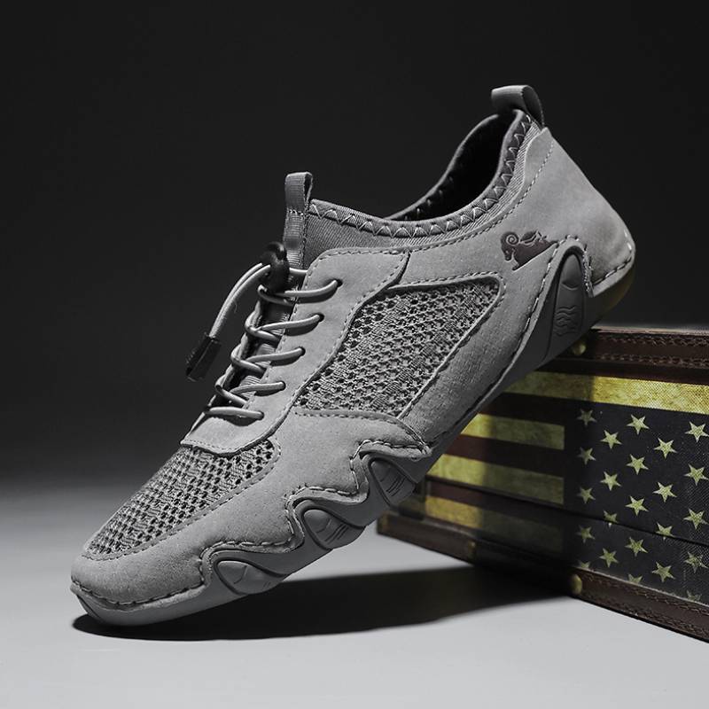 DBECK Casual Shoes G8066, Men's Barefoot Hiking Shoes - Non-Slip Wide Toe Box for Trail Running & Outdoor Walking