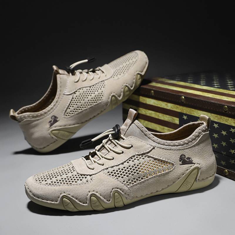 DBECK Casual Shoes G8066, Men's Barefoot Hiking Shoes - Non-Slip Wide Toe Box for Trail Running & Outdoor Walking