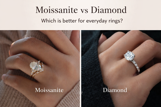 Moissanite vs Diamond Guide – Everyday Ring Tips | OMYEESE