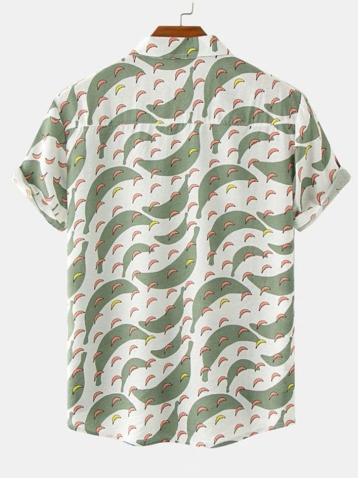 Printed Short Sleeve Men's Shirts SZYL041008
