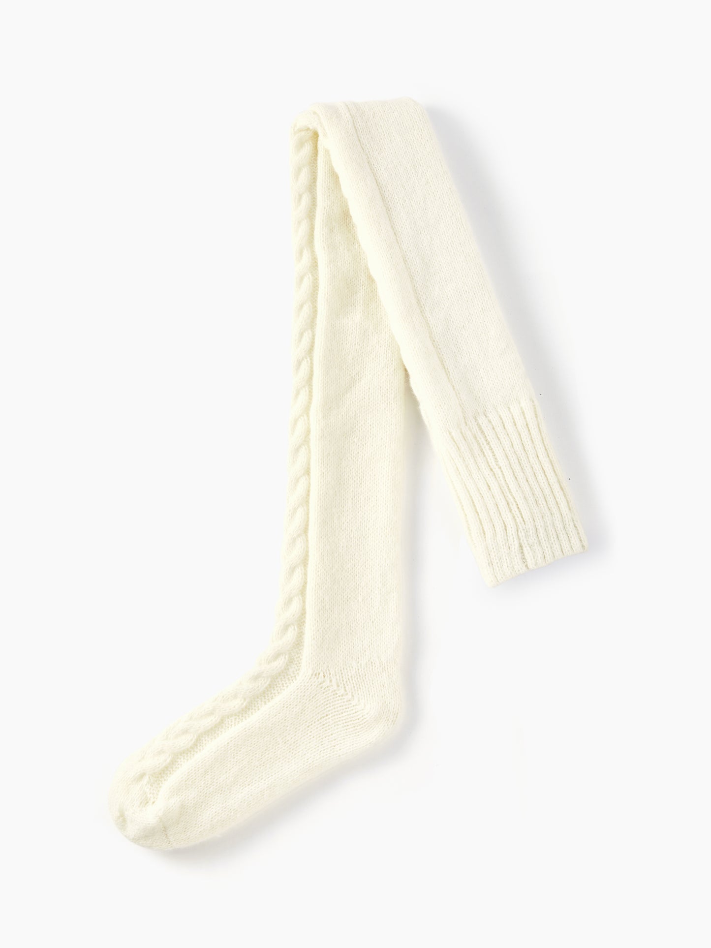 Women's Knit Thick Mohair Knitted Over The Knee Socks – Thick Warm Winter Cable Knit Cozy Boot Socks for Cold Weather