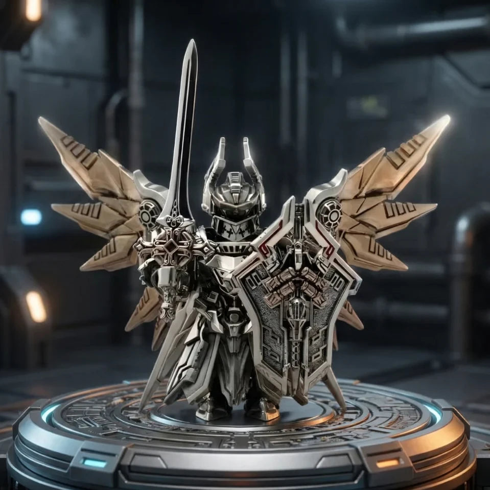 Complete Knight Set- Mini Metal Figurine Collection Set, Magnetic Detachable