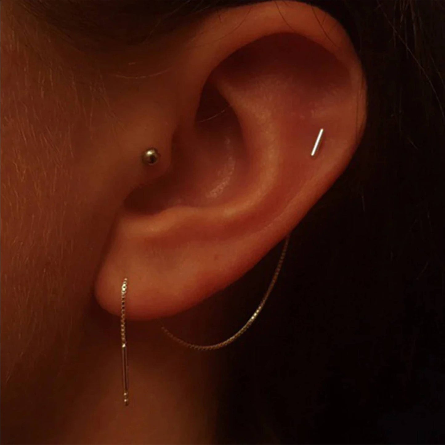 Ena Sol Chain Earrings