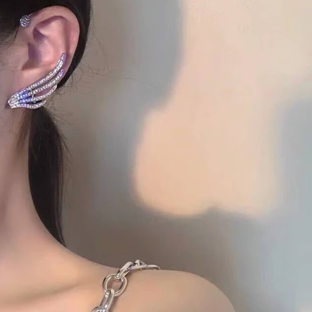 Angel wing earrings
